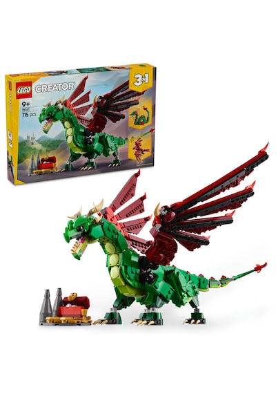 LEGO® Creator 3’ü 1 Arada Orta Çağ Ejderhası 31161 - 9 Yaş ve Üzeri Çocuklar için Yaratıcı Oyuncak Yapım Seti (715 Parça)