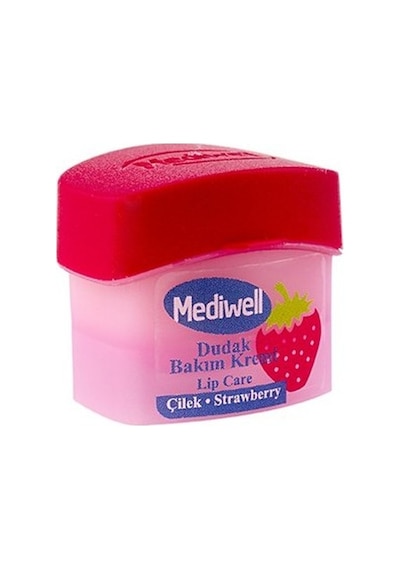 Mediwell Çilek Aromalı Dudak Bakım Kremi 5 ML