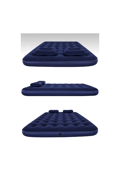Çift Kişilik Şişme Yatak Dahili Pompalı 203x152x22 Cm 2 Yastıklı Çok Renkli