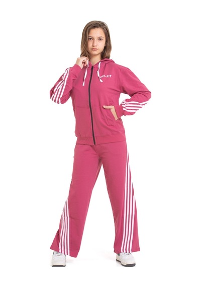 Miniğimin Cicileri Minigimin Cicileri Şeritli Dri Fit Kapşonlu Kız Çocuk 2 Li Eşofman Takımı - Gül Kurusu Gülkurusu Miniğimin Cicileri Minigimin Cicileri Şeritli Dri Fit Kapşonlu Kız Çocuk 2 Li Eşofman Takımı - Gül Kurusu Gülkurusu
