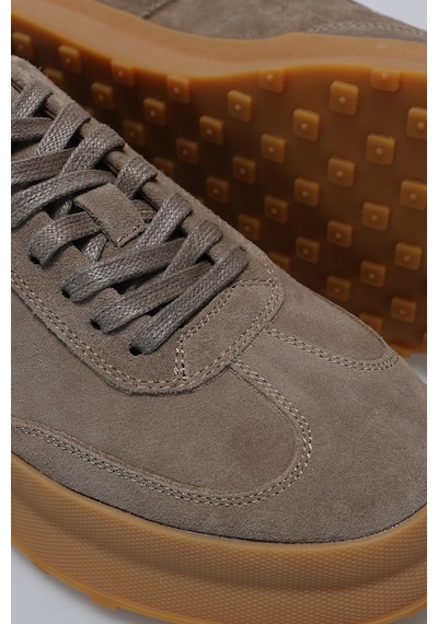 Lufian Adam Erkek Deri Sneaker Ayakkabı Bej Bej 112230207100550 Bej
