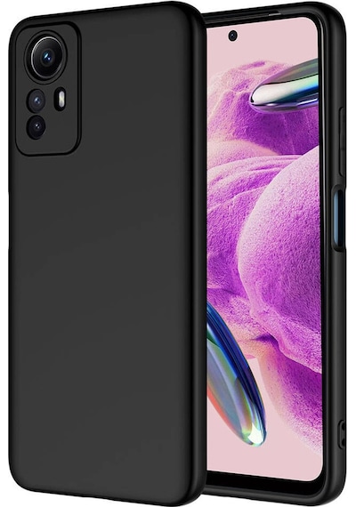 Kilifone - Xiaomi Uyumlu Redmi Note 12s - Kılıf İçi Kadife Koruyucu Mara Lansman Kapak - Siyah