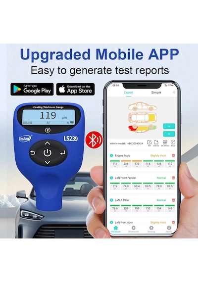 Linshang Ls239 Boya Ölçüm Cihazı Bluetooth'lu Expertiz Raporlama