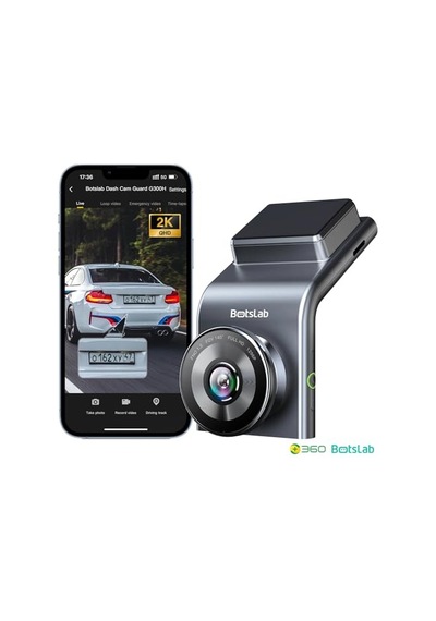 360+ G300h Pro 3k Qhd Adas Wifi + Gps 140 Geniş Açı Gece Görüşlü Akıllı Araç İçi Kamera