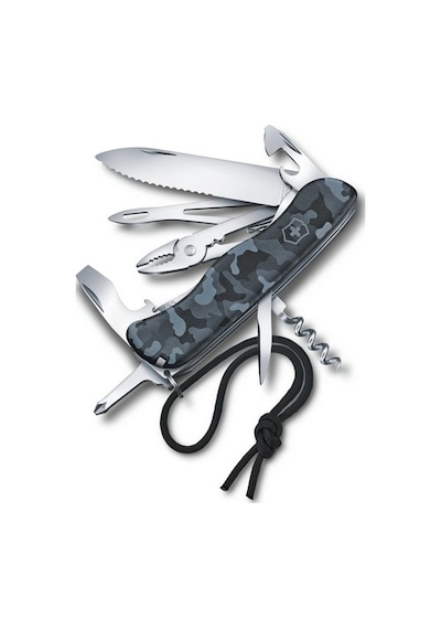 Victorinox 0.8593.W942 Skipper 111mm Lacivert Kamuflaj Kamp Çakı Çok Renkli