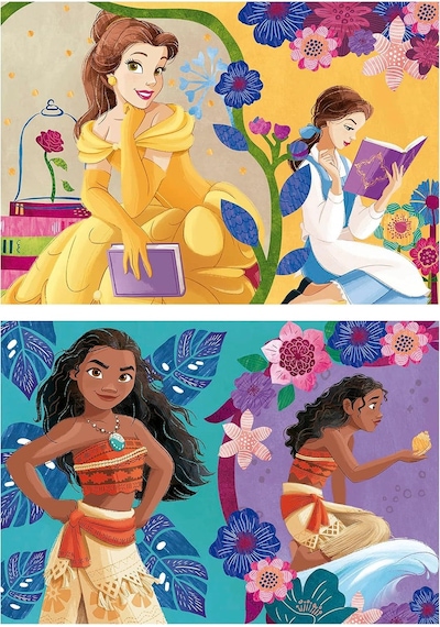 Educa 2x25 Parça Disney Prensesleri Kız Çocuk Ahşap Puzzle 3-5 Yaş 1 Adet
