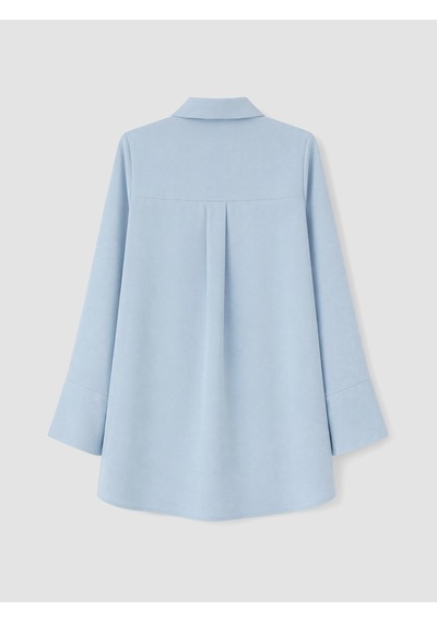 Lcw Everyday Mavi Oversize Kadın Gömlek Tunik