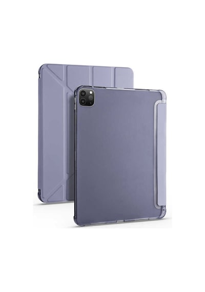 Apple Uyumlu iPad Pro 12.9 Inç 5. Ve 6. Nesil 2021 / 2022 M2 Çip Kalem Bölmeli Standlı Silikon Kılıf Kılıf