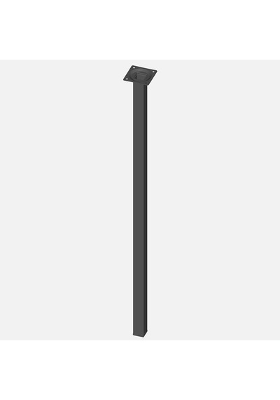 Regalux Masa Ayağı, Çelik Boru Kare, 700mm, Siyah Diğer