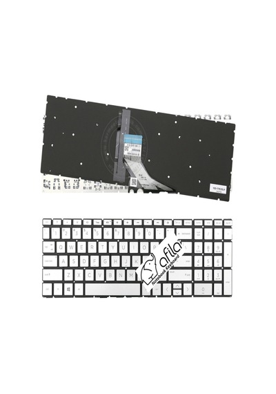 Hp Spectre X360 15-df1006ne, 15-df1020ca, 15-df1024tx Notebook Klavyesi Silver, Gri Tr Işıklı