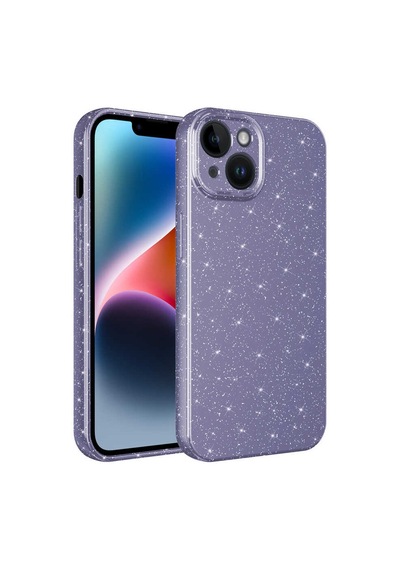 More Tr Apple Uyumlu iPhone 14 Plus Uyumlu Kamera Korumalı Simli Lüks Mtr Koton Kılıf-mor