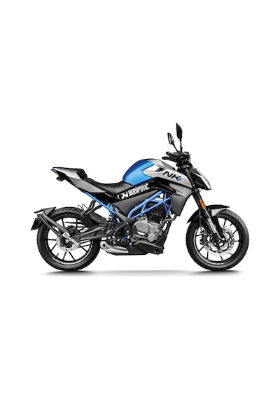 Cfmoto 250 Nk Akrapovic Orta Şase Tasarım Motosiklet Sticker Etiket Modeli Beyaz