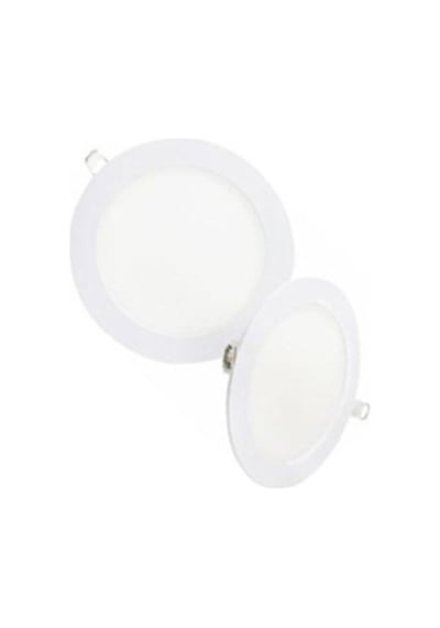 Luxer 12w Ultra İnce Spot Led Panel Seti 2'li Enerji Tasarruflu Tavan Aydınlatma Günışığı 3200k Beyaz