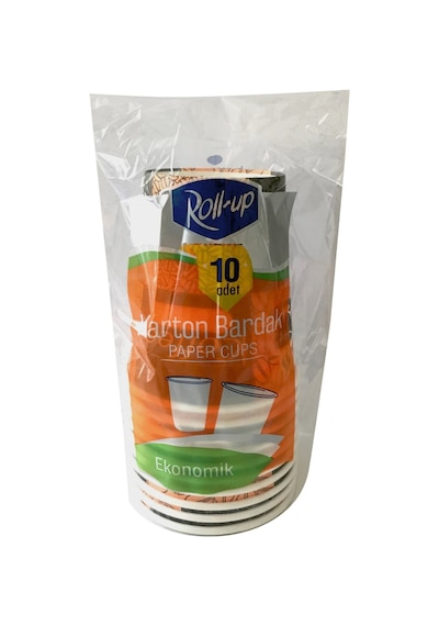 Roll-up Karton Kahve Bardağı 8 Oz 10'lu - 8 Adet Tarı Diğer