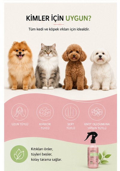 Artero Mix Kıtık Açıcı Durulamasız Köpek Ve Kedi Spreyi 300 Ml