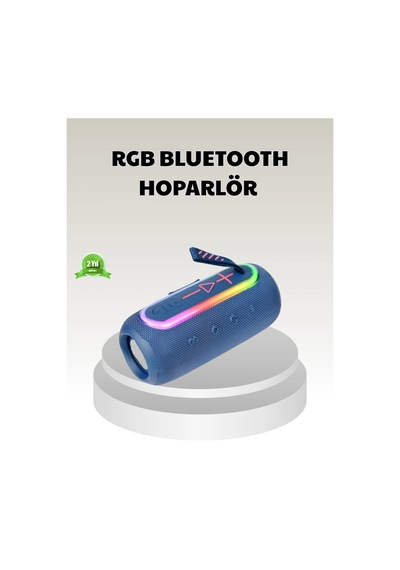 Mey İthalat Mavi Taşınabilir Bluetooth Hoparlör Kompakt Tasarım Ve Güçlü Ses
