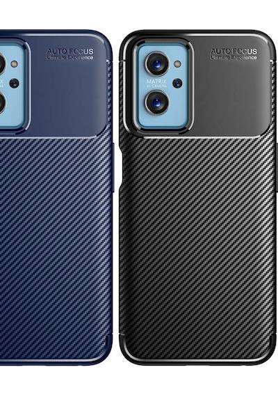 Oppo A76 Kılıf Zore Negro Silikon Kapak Lacivert