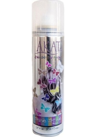 Akat Hair Glitter Renkli Saç Spreyi Gümüş 150 ML