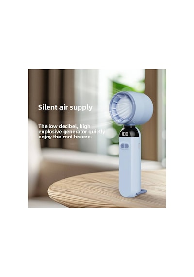 Şarjlı El Fanı 12000rpm 0-120 Hız Ayarı Masaüstü Vantilatör Mini Fan
