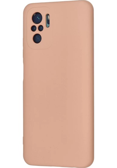 Newface Xiaomi Redmi Note 10 Kılıf Nano İçi Kadife Silikon - Pudra