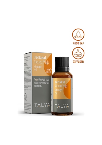 Talya %100 Saf ve Doğal Buhurdanlık ve Difüzör İçin Seyreltilmemiş Portakal Uçucu Yağı 10 ML