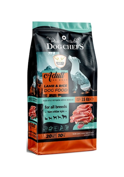 Dog Chefs Kuzu Etli ve Pirinçli Yetişkin Köpek Maması 15 KG