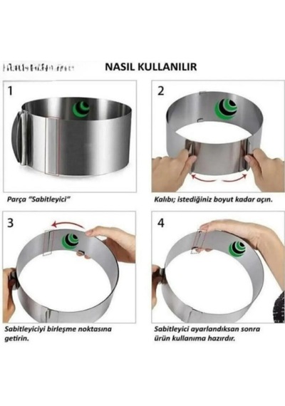 Kek Ve Pasta Kalıbı Yuvarlak Ayarlanabilir