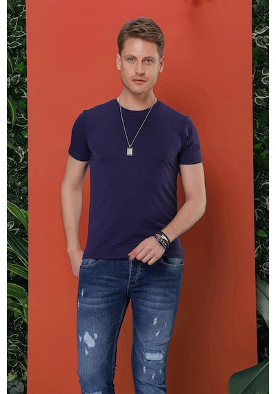 Efor Ts 846 Lacivert Spor T-shirt Lacivert