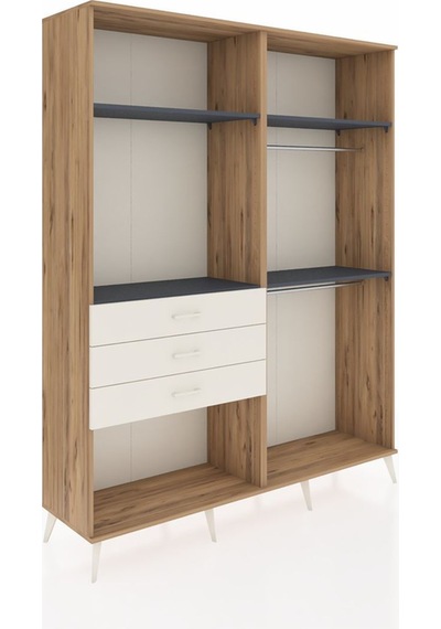Hyperion Gardrop 4 Raflı 3 Çekmeceli 2 Askılı 176x44x221 Çam-antrasit/aytaşı Antrasit/aytaşı Hyperion Gardrop 4 Raflı 3 Çekmeceli 2 Askılı 176x44x221 Çam-antrasit/aytaşı Antrasit/aytaşı