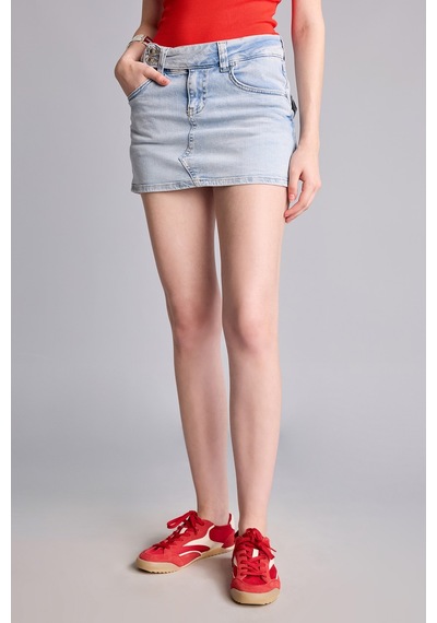 Defacto Mini Jean Şort Etek I4913ax26hsnm85 İndigo-nm85