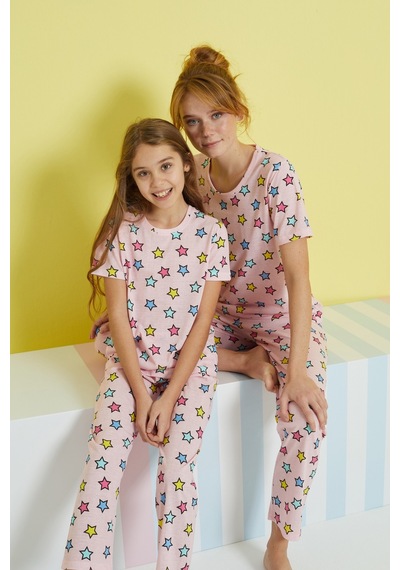 Siyah İnci Örme Pijama Takım 24107071 Çok Renkli