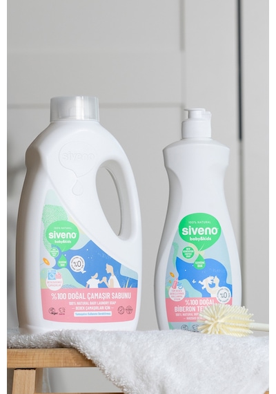 Siveno %100 Doğal Emzik ve Biberon Temizleyicisi Bitkisel Elde Bulaşık Sabunu Nemlendirici Vegan 500 ml