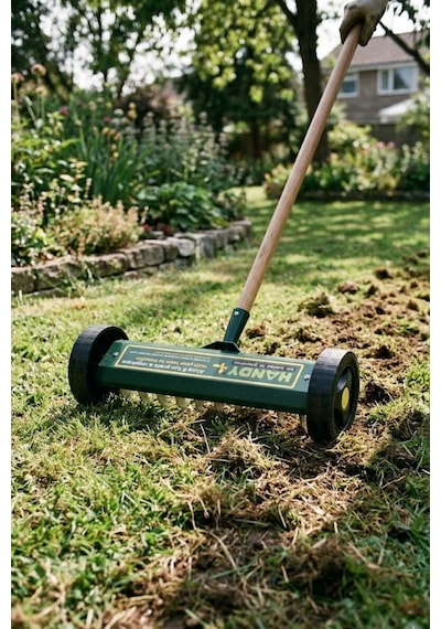 Handy 4208 Tekerlekli Çim Ve Kök Havalandırma Tırmığı 17 X 26 Cm