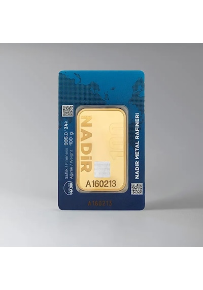 Nadir Gold 100 Gram Külçe Altın 24 Ayar