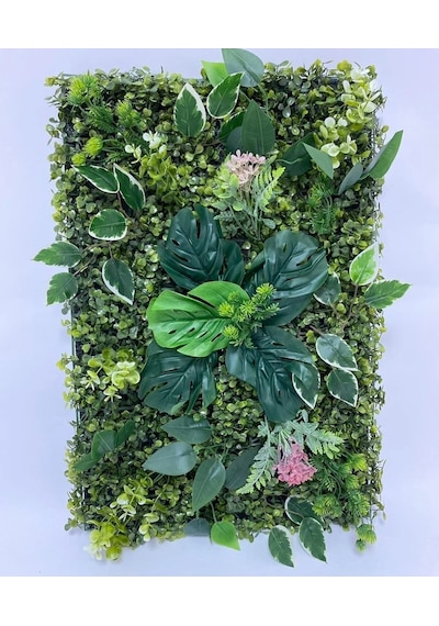 Rüzgar Yapay Çiçekçilik 60x40 Yeşil Duvar Uygulaması Yeşil