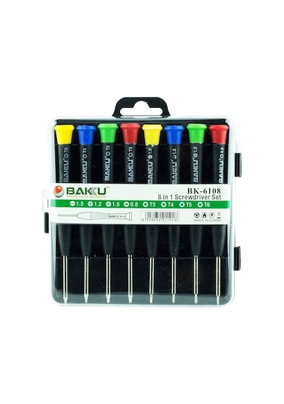 Mey İthalat Baku Bk-6108 Hassas 8 Parça Tornavida Seti