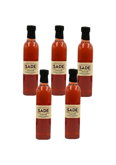 Sade Organik Üzüm Sirkesi 500 Ml 5 Li