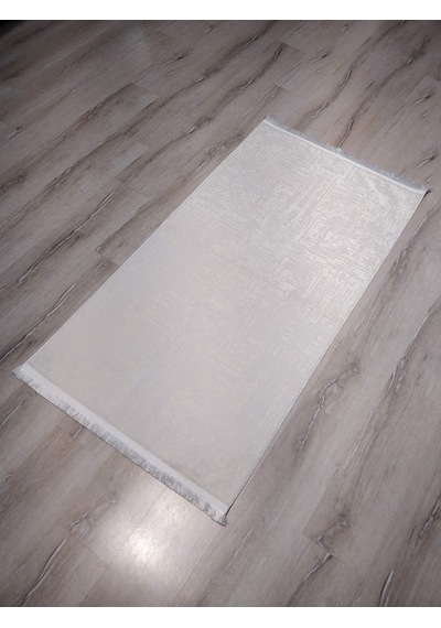 Eko Halı Sateen St08 Beyaz Ince Halı 80X150 Cm