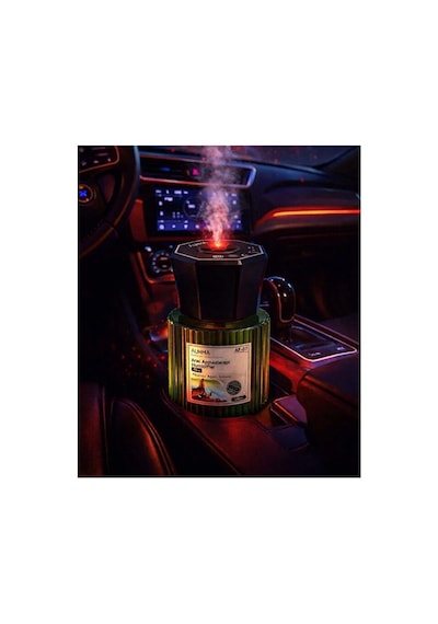 Araç Kokusu Ve Nemlendirici Difüzör - 120ml Ebony Esanslı - Usb Şarjlı Aromaterapi & Harika Oto Koku Standart