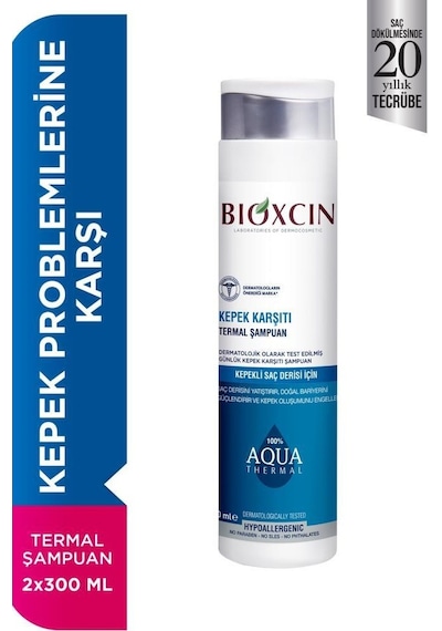 Bioxcin Aqua Termal Kepek Şampuan 2 x 300 ML