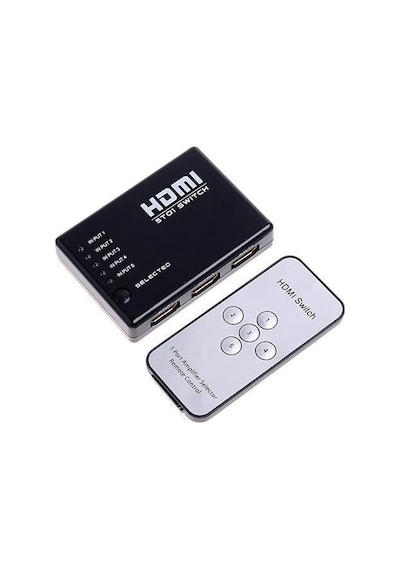 Powermaster 5 Port Hdmi Switch 5X1 Kumandalı Uyumlu