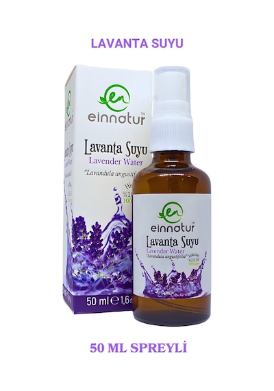 Einnatur 4'lü Hidrolat Lavanta Suyu Gül Suyu Kekik Suyu Adaçayı Suyu %100 Saf Spreyli Bitkisel Su 50 ML