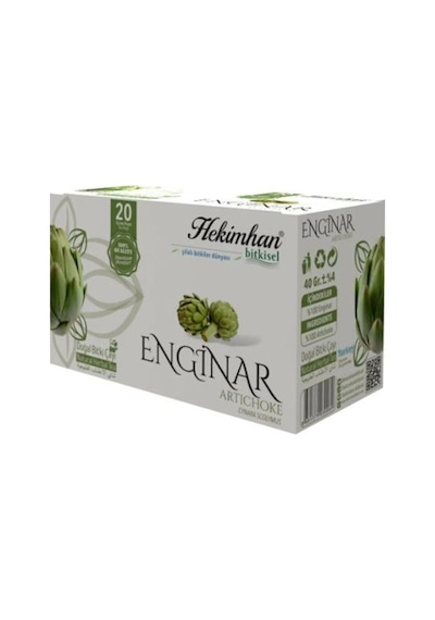 Hekimhan Bitkisel Enginar Doğal Bitki Süzen Poşet Çay 20 x 2 G