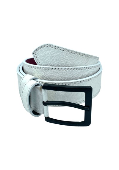 Süzer Deri Beyaz Suni Deri Çift Dikişli Damar Desenli Model 4 Cm.lik Spor Kemer // Xd-9016-11-st Süzer Deri Beyaz Suni Deri Çift Dikişli Damar Desenli Model 4 Cm.lik Spor Kemer // Xd-9016-11-st