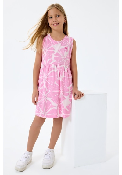 U.s. Polo Assn. Kız Çocuk Pembe Elbise 5274-49868 Pembe