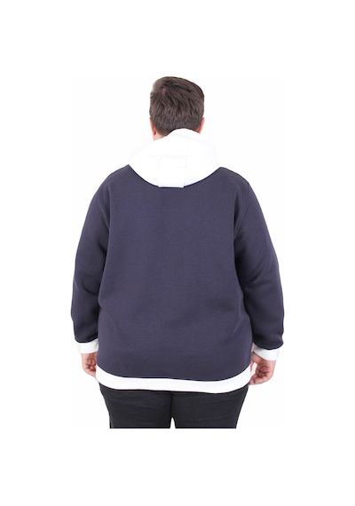 Moc Grande Mocgrande Büyük Beden Kapüşonlu 3ip Sweat Beauty 25714 Lacıvert Lacivert