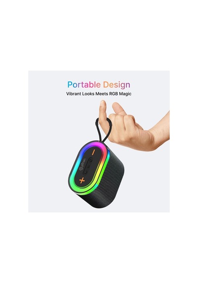 M8 Taşınabilir Şarjlı Bluetooth Hoparlör 4 Inc 2 10w Rms Rgb Karaoke Mikrofonlu 3600 Mah Siyah - 854520745