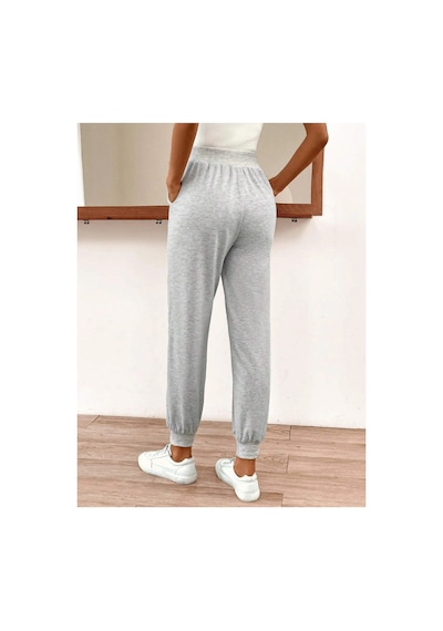 Tarzsokak Lune Dandelion Print Knot Front 4 Mevsim Eşofman Gri