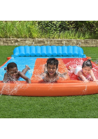 Bestway H2ogo Tsunami Splash Ramp Üçlü Kaydırak 488 Cm Çok Renkli