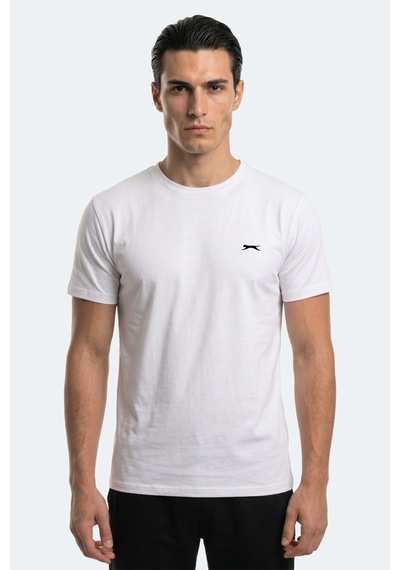 Slazenger Rosalva T Erkek Pamuklu Beyaz Tişört